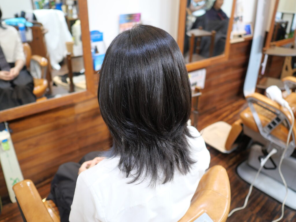 ニュアンスストレート　動きのある縮毛矯正