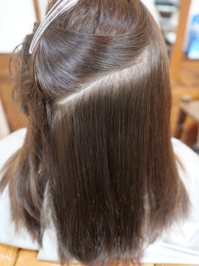 縮毛矯正白髪染め