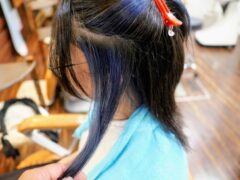 縮毛矯正インナーカラー