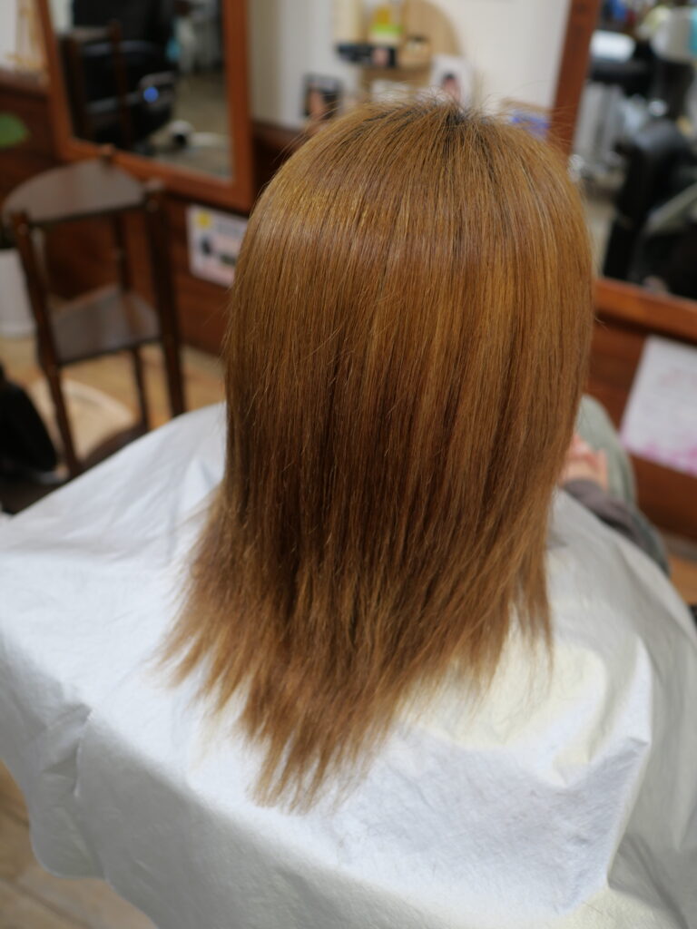 ブリーリ毛の縮毛矯正