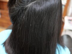 中学生の縮毛矯正ストレート