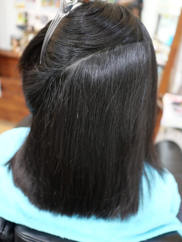 中学生の縮毛矯正ストレート